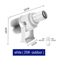 Projecteur gobo personnalisé IP67 rotatif, noir ou blanc, 35 à 100 W