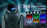 Lyre LED CMY 500 W – prismes et effets colorés