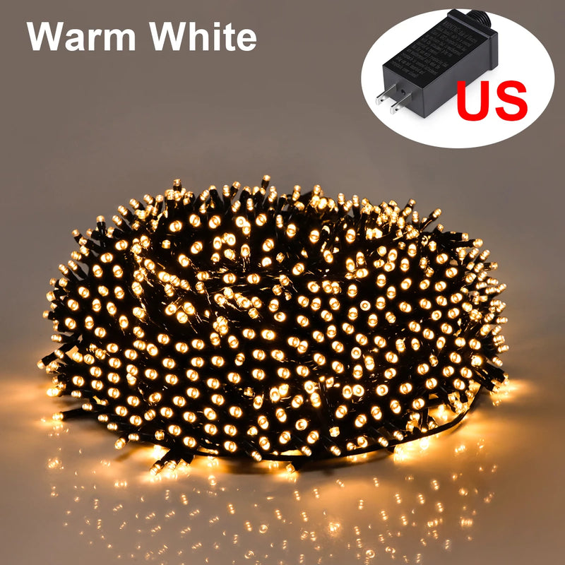 Guirlande lumineuse extérieur LED étanche 8 modes, 10 à 100 m