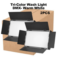 Lumière douce tricolore 200 W DMX, 3200-6200 K, pour studio, vidéo et scène, 1 ou 2 projecteurs