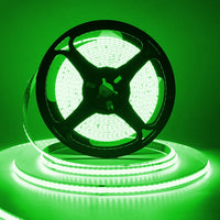 Ruban LED COB 220 V – rouleau allumé en vert