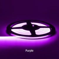 Ruban LED COB ultrafin – rouleau allumé en violet