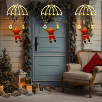 Décoration de fenêtre Père Noël en parachute – vue 10