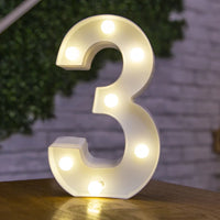 Lettres et chiffres lumineux LED à piles – vue 40