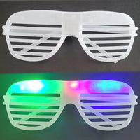 Lunettes LED lumineuses à lamelles pour soirée, 3 modes, lots de 5 à 50 pièces