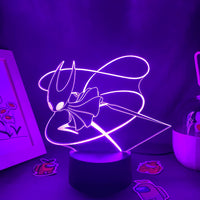 Lampe 3D Hornet Hollow Knight, veilleuse LED tactile, 7 ou 16 couleurs