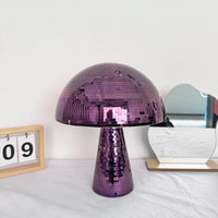 Boule à facettes déco champignon – coloris violet