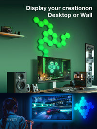 Lampes hexagonales modulaires RGB – vue 17