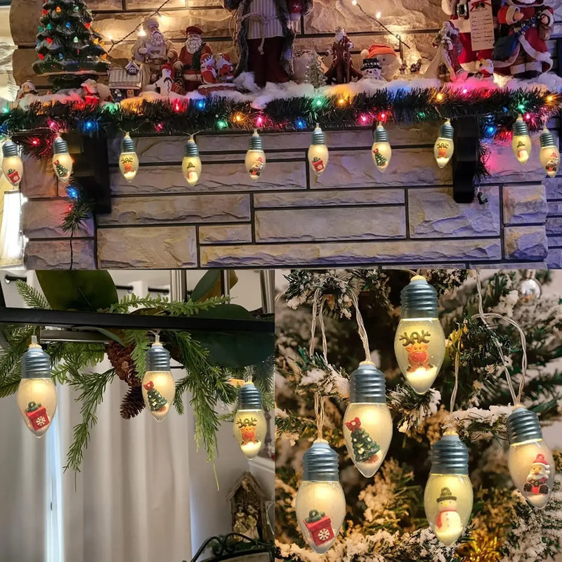Guirlande sapin lumineuse boules à neige – vue 18
