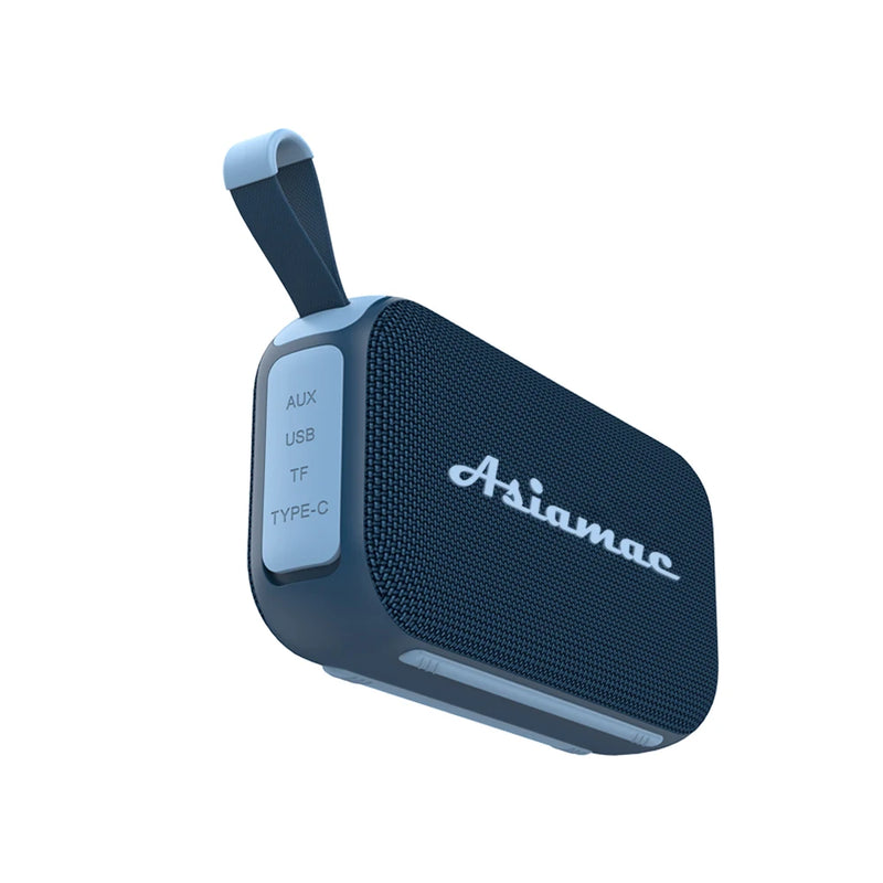Enceinte Bluetooth lumineuse portable – version bleu marine avec cache fermé