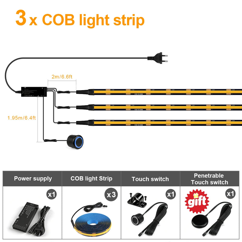 Ruban LED tasseau bois noir – vue 13