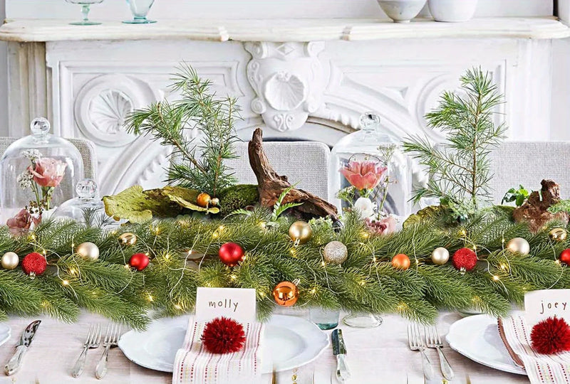 Guirlande de Noël en pin vert – vue 11