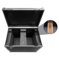 Flight case pour 2 lyres beam 230 W, à roulettes, 60,5 cm