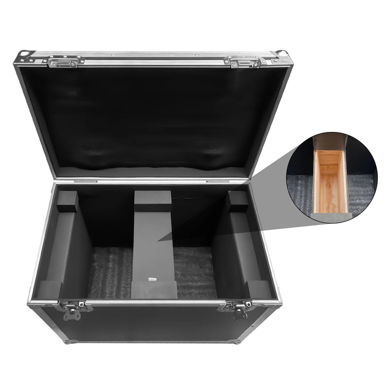 Flight case pour 2 lyres beam 230 W, à roulettes, 60,5 cm
