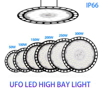 Cloche LED industrielle UFO 50 à 300 W, IP66, 6000 K ou 4000 K
