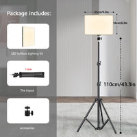 Key light LED USB sur trépied de 110 cm, streaming et visioconférence