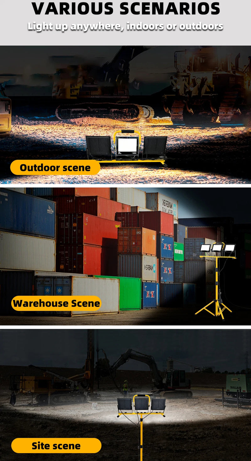Projecteur de chantier LED sur pied – vue 14