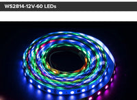 Ruban LED RGBW WS2814 – ruban allumé en spirale, version 60 LED par mètre