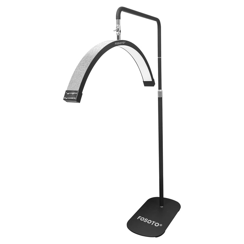 Lampe demi-lune LED sur pied – Noir, modèle E