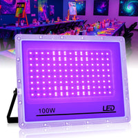 Projecteur lumière noire UV – modèle 100 W à cadre violet clair