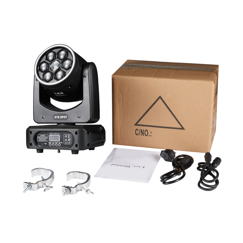 Lyre LED 150 W œil d'abeille et spot, à l'unité ou par lot