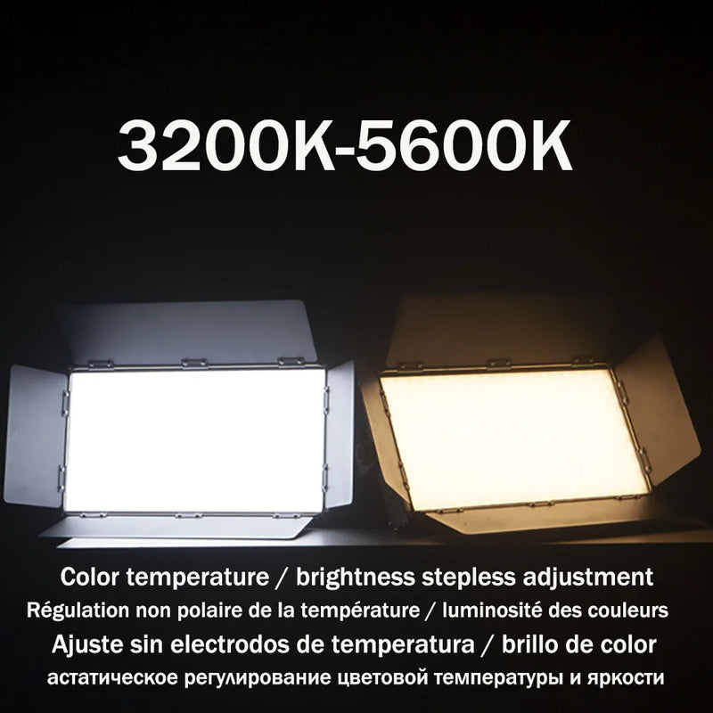 Panneau LED vidéo bicolore 40 ou 50 W, trépied 200 cm, télécommande