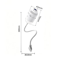 Projecteur d'étoiles USB pour voiture – dimensions de la lampe : 70 mm de haut, 40 mm de large, 300 mm de câble