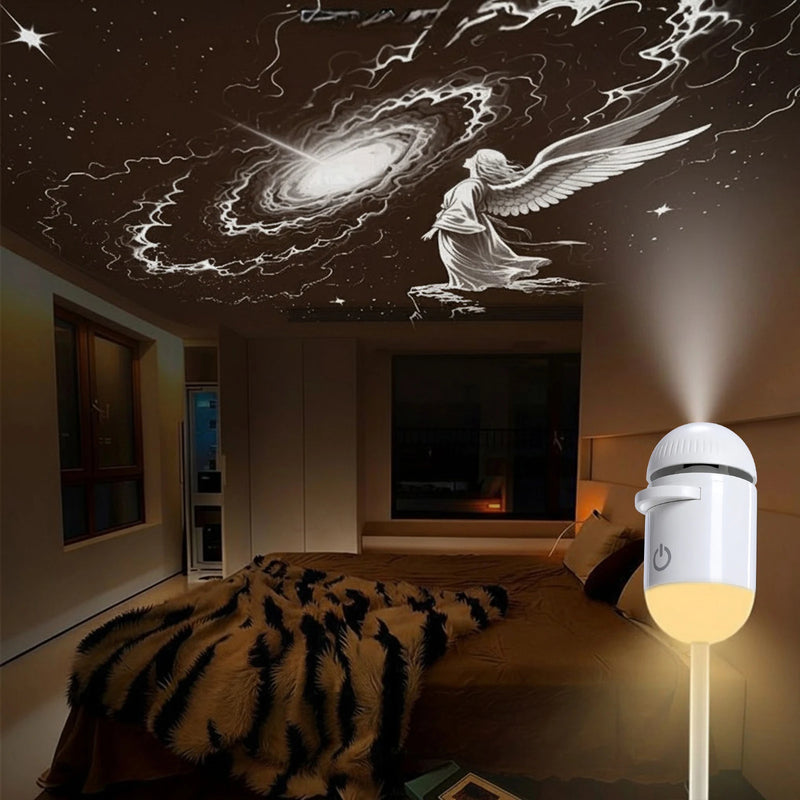 Mini projecteur ciel étoilé capsule USB pour voiture, 1 à 24 films