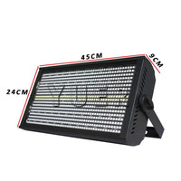 Stroboscope LED DMX 200 W, 48 zones RGB et 8 zones blanches