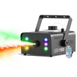Machine à fumée 1500 W à 6 LED RGB avec télécommande sans fil, réservoir 1 L