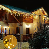 Guirlande stalactites LED blanc chaud – vue 4
