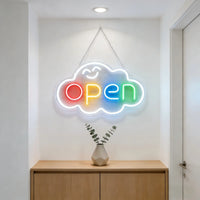 Panneau lumineux ouvert néon LED USB à interrupteur, 5 modèles