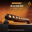 Barre vintage à 10 lampes halogènes de 50 W, DMX512, à l'unité ou par lot de 2 ou 4