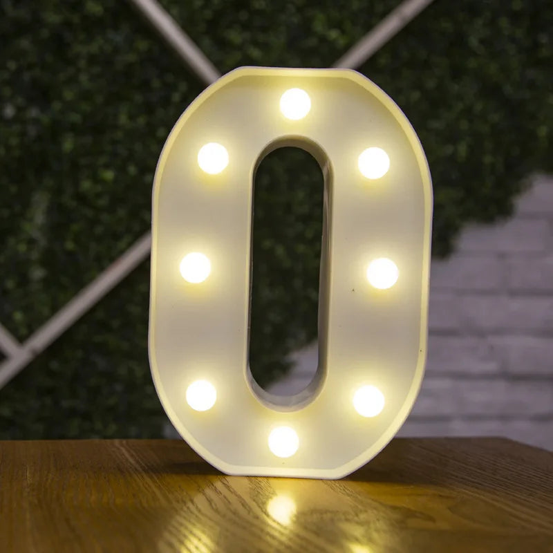 Lettres et chiffres lumineux LED à piles – vue 42