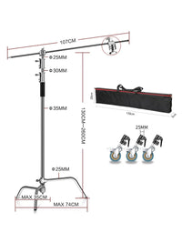 Pied C-stand inox – vue 15