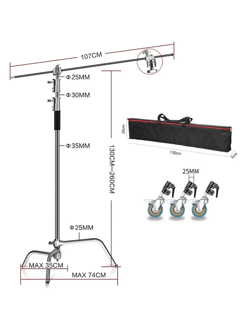 Pied C-stand inox – vue 15