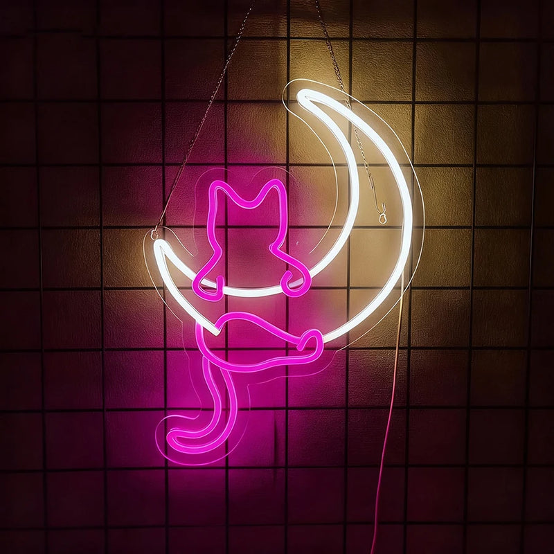 Néon LED chat – vue 16