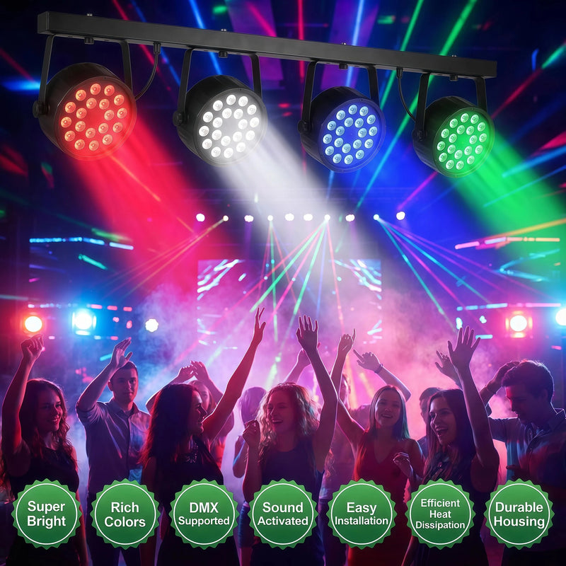 Projecteur PAR LED RGBWA+UV – vue 6