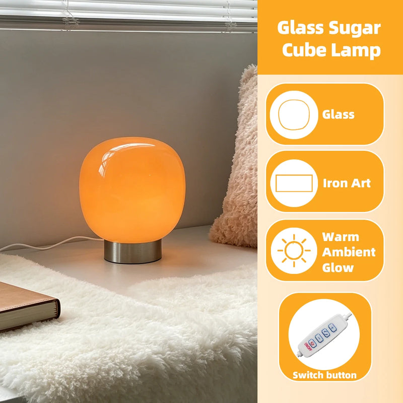 Lampe de table en verre à 3 teintes – vue 28
