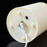 Bougies LED à mèche mobile – câble USB branché sous la bougie