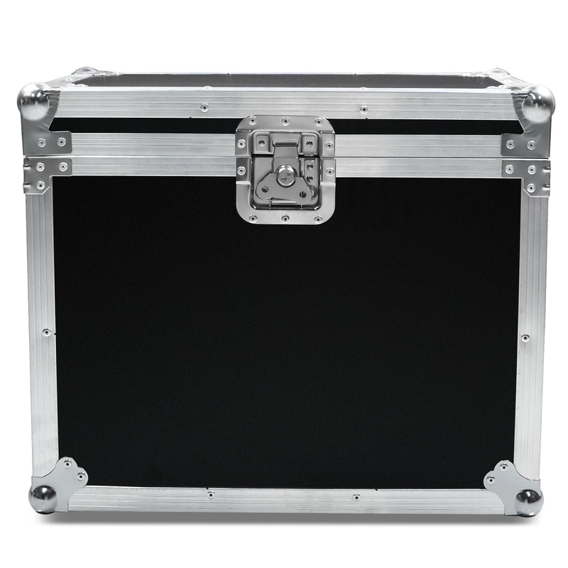 Flight case à roulettes pour 2 lyres LED beam 150 W – flight case fermé vu de face