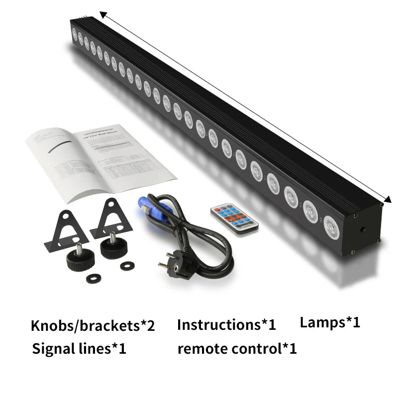 Barre LED wall washer RGBW DMX 24 LED, 100 cm, 80 W
