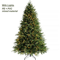 Sapin lumineux artificiel PE et PVC avec LED, 120 à 180 cm