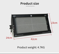 Stroboscope LED RGB – schéma des dimensions, vue de face