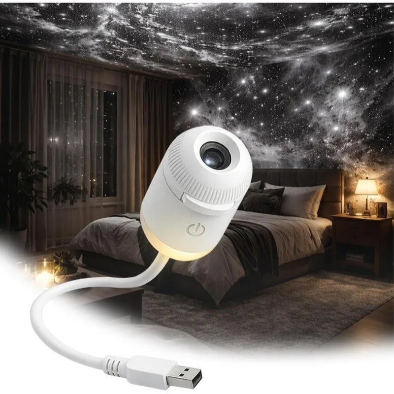Projecteur d'étoiles USB à veilleuse chaude tactile, de 1 à 48 films