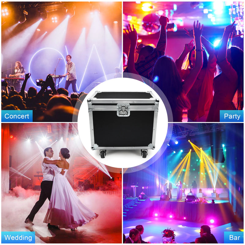 Flight case pour 2 lyres LED – usages en concert, en soirée, pour un mariage et dans un bar