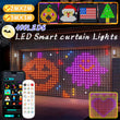 Rideau lumineux LED RGB connecté, application et télécommande, 1 à 3 m