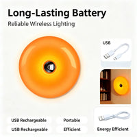 Lampe d'ambiance beignet orange – vue 10