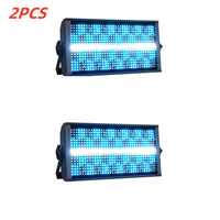 Lot de 2 stroboscopes LED 200 W, 768 LED RGB et 96 LED blanches, DMX512