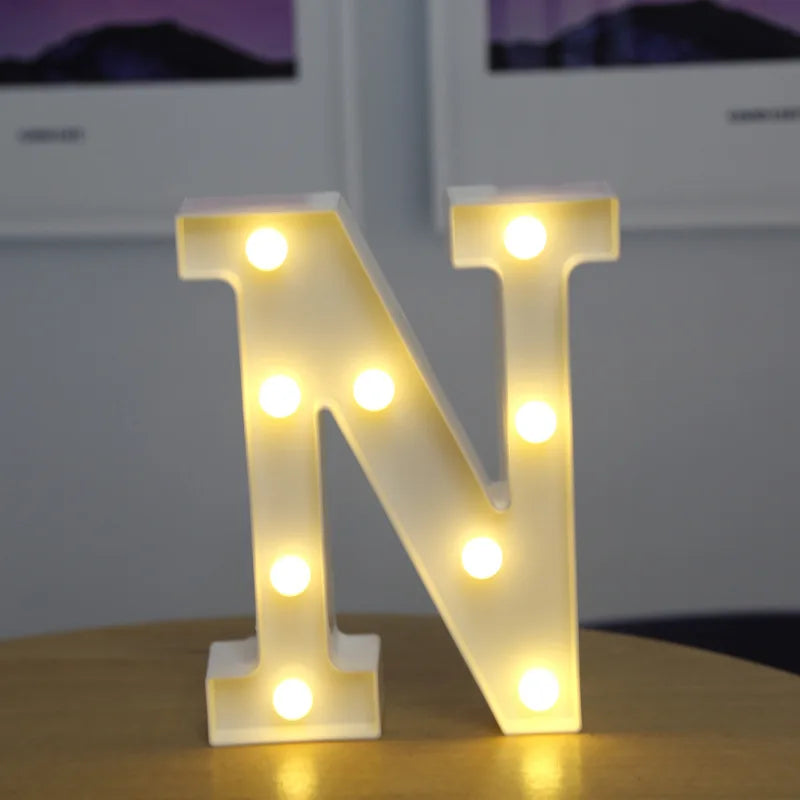 Lettres et chiffres lumineux LED à piles – vue 45